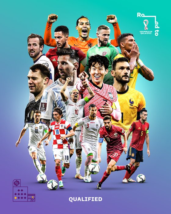 아르헨 메시와 센터에 선 손흥민… FIFA 카타르 월드컵 포스터 공개